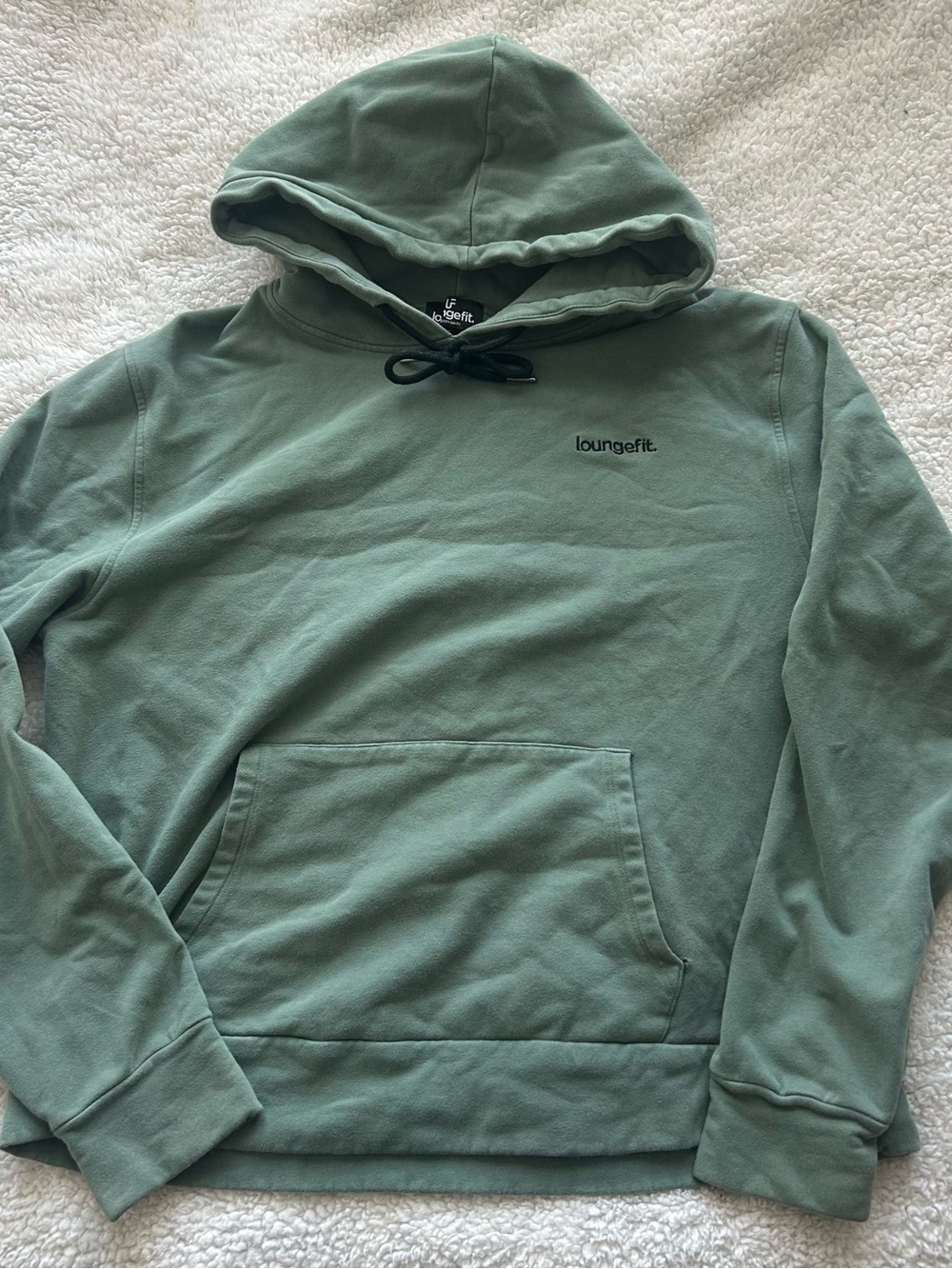 Loungefit Men's Sage Green Pullover Hoodie